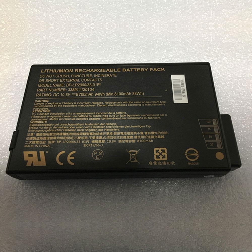 Batería para GPS-Receiver-PS236/getac-BP-LP2900-33-01PI